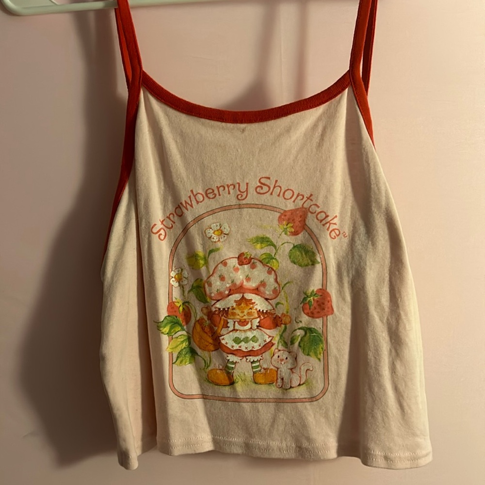 Strawberry Shortcake Vintage Crop Top Size M